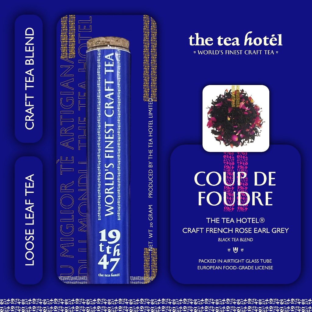

The Tea Hotel® Coup De Foudre | Craft French Rose Earl Grey | Loose Leaf Tea | Craft Tea Blend