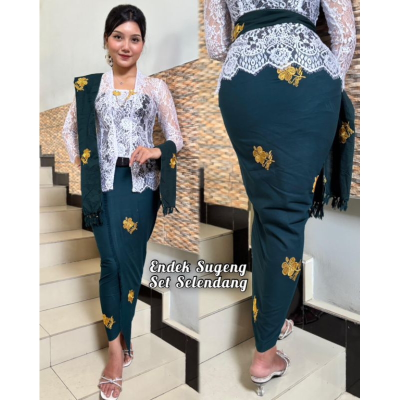 Endek sugeng set selendang