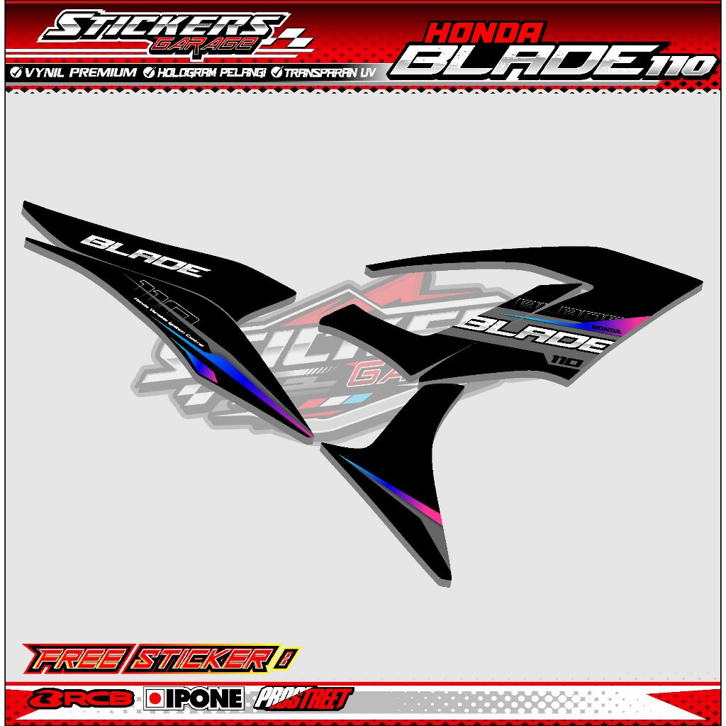 STRIPING VARIASI HONDA BLADE 110 / STICKER LIST MOTOR BLADE 110