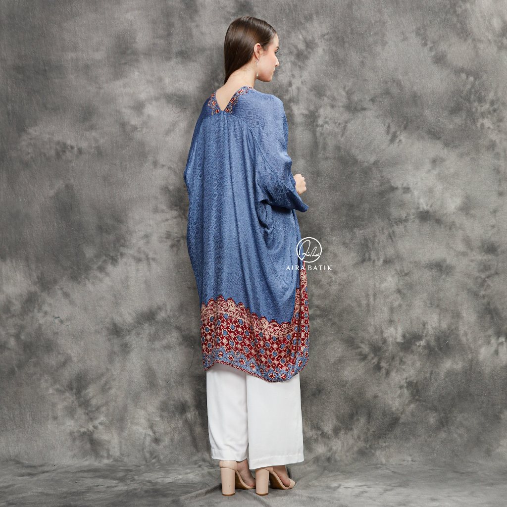 AIRA BATIK_ Alisa Kaftan Tunik Batik Kaftan Batik Kaftan Oversize Kaftan Lebaran Kaftan Raya