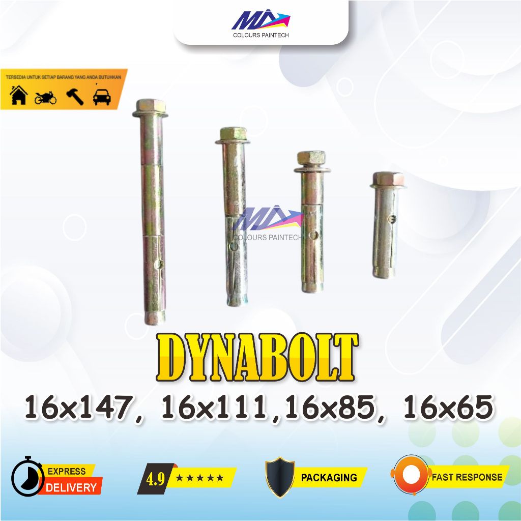 DYNABOLT 16x147 16x111 16x85 16x65