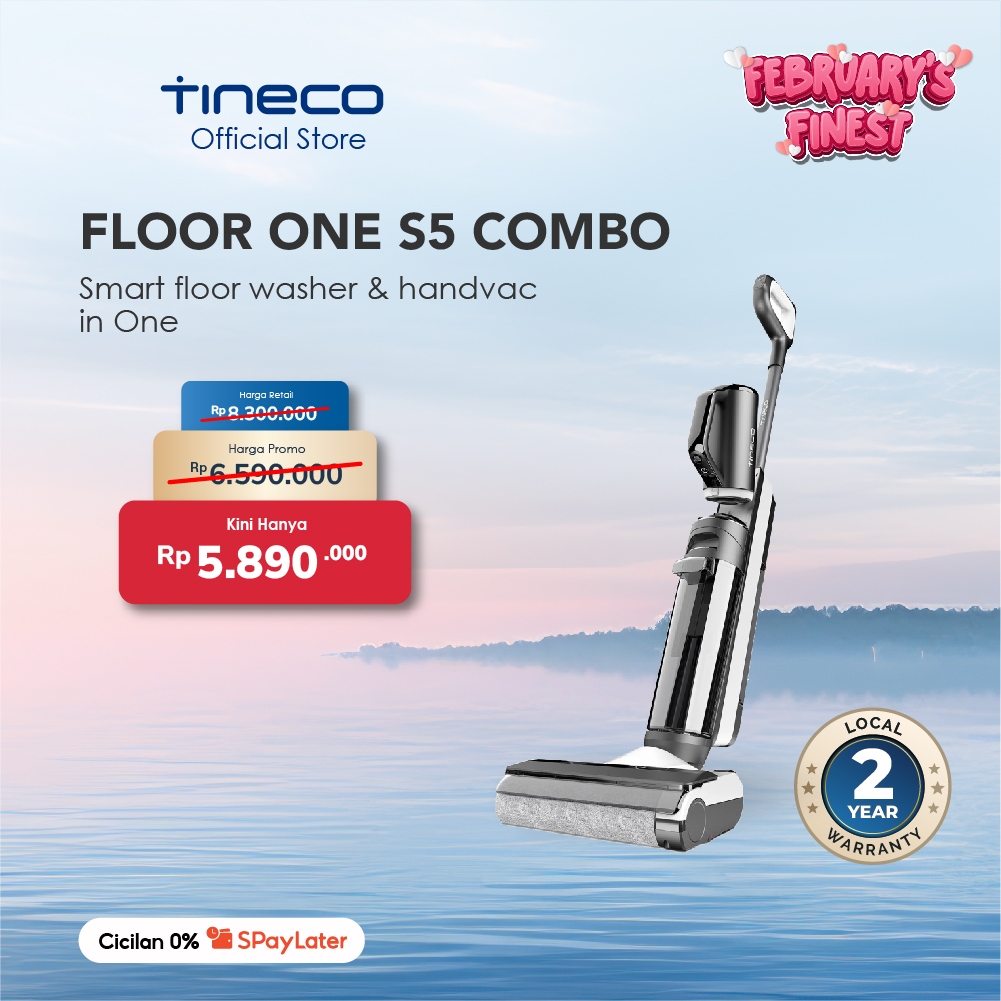 Tineco Floor One S5 Combo Smart Wet Dry Cordless Stick Vacuum Cleaner and Floor Washer Scrubber