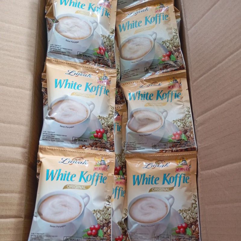 

white koffie