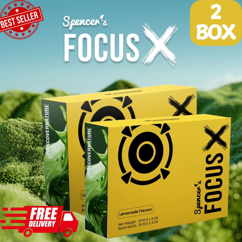 

PROMO 2BOX SPENCER'S FOCUS X FRESH Lemonade penunjang fokus dan metabolisme