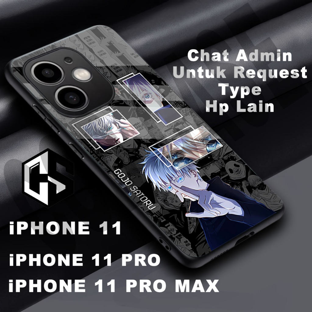 (COD 90) Softcase glossy kilau untuk type Hp IPHONE 11 / Motif Anime/case iphone 11 pro/casing iphon