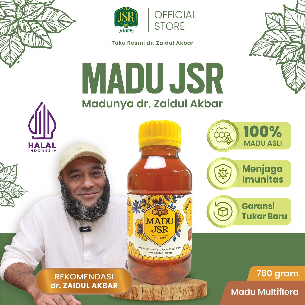 

MADU JSR dr Zaidul Akbar 100% Asli dan Murni - 760gr & 360gr