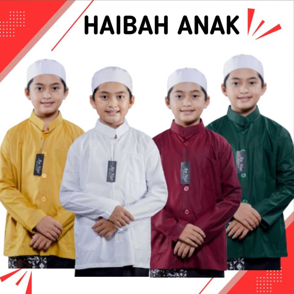 Baju koko model ammu anak laki laki lengan panjang