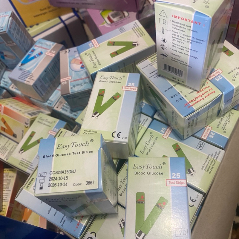 Strip Easy Touch Gula Darah isi 25 . Expired 10 / 2026