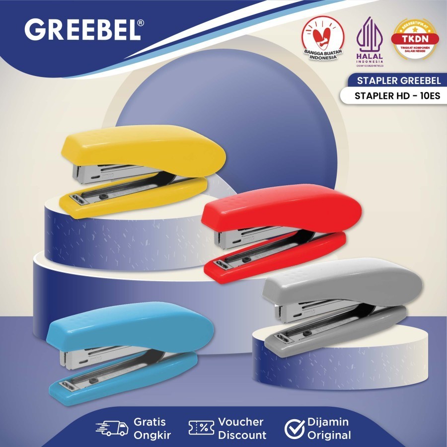

Stapler Staples Jepretan Greebel HD-10ES Hekter Pengokot Necis Kecil