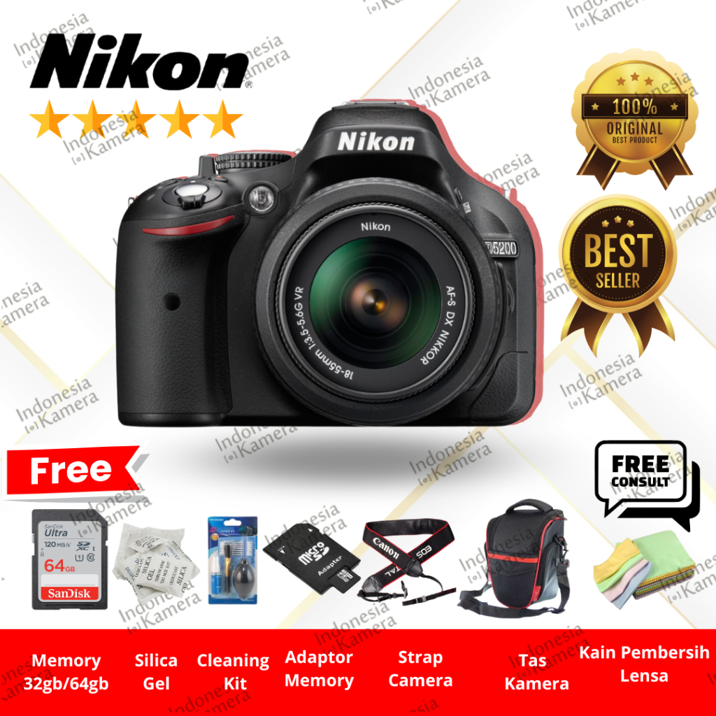 NIKON D5200 SECOND BERGARANSI