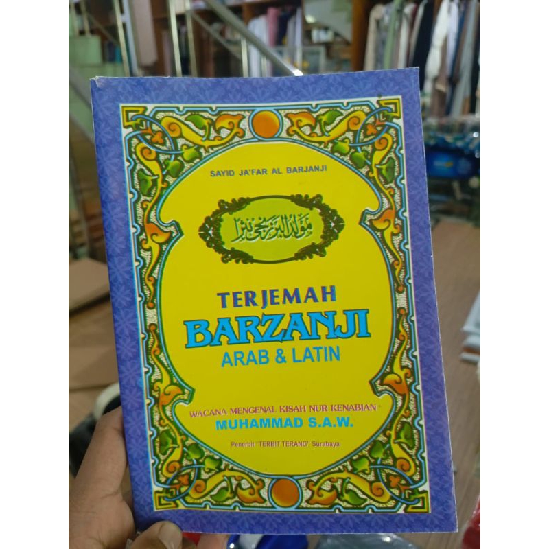 TERLARIS BUKU  MAULID AL BARZANJI/TERJEMAH AL BARJANZI ARAB DAN LATIN