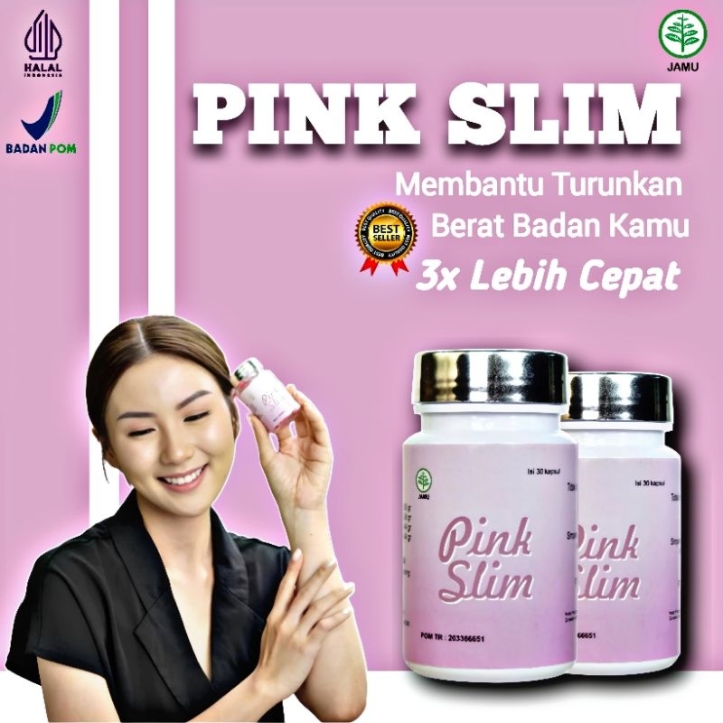 Pink Slim Isi 30 Kapsul Slimming Diet Capsule Pelangsing Herbal Original Bpom