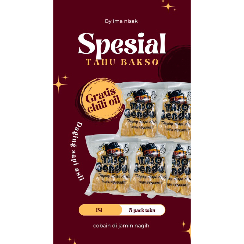 

Tahu Bakso Daging (5 Pack)
