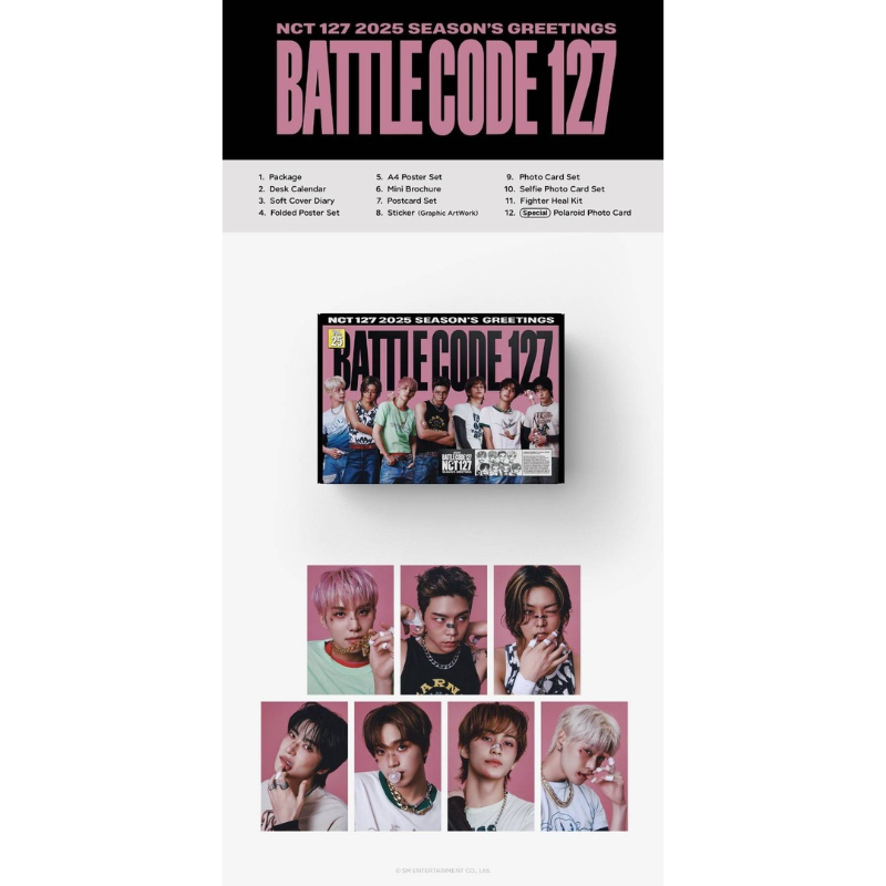 POLAROID HAECHAN SHARING SEASON'S GREETING NCT 127 2025 OFFICIAL NEW POB MAKESTAR