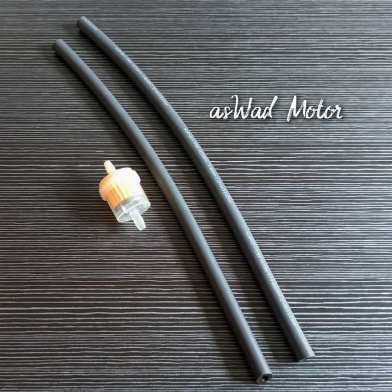 1SET Selang Bensin Set Filter Bensin Panjang 60cm ++ Universal / Selang KPS Filter Bensin Magnet Han