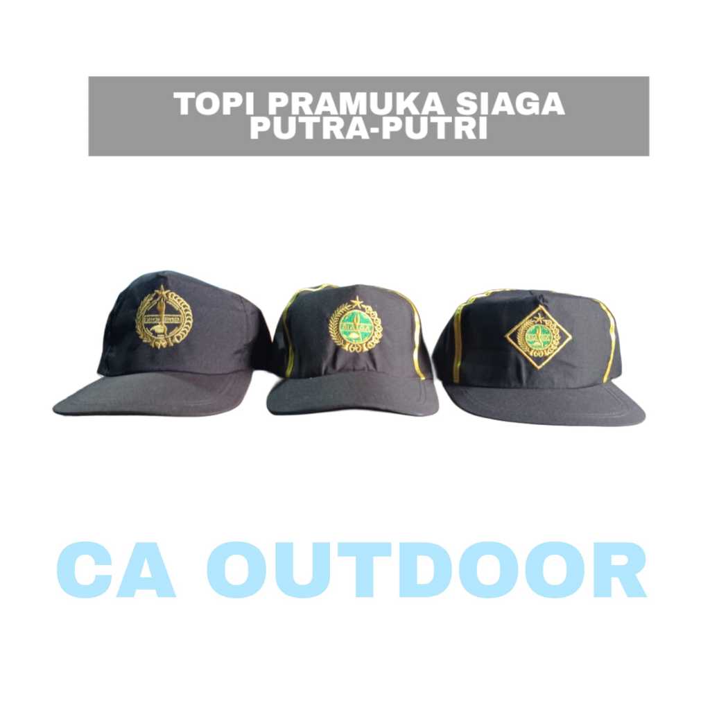 TOPI PRAMUKA SIAGA PUTRA PUTRI MODEL TERBARU