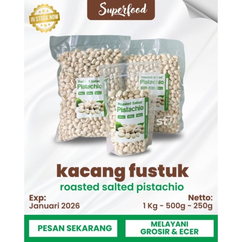 

KACANG PISTACHIO 500g /FUSTUK 500g