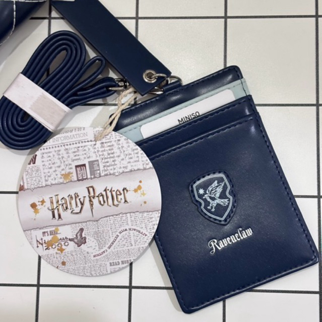 NOONA Jastip Miniso X Harry Potter Ravenclaw Koleksi Dompet Card Holder Socks Wallet Lanyard Card Ho