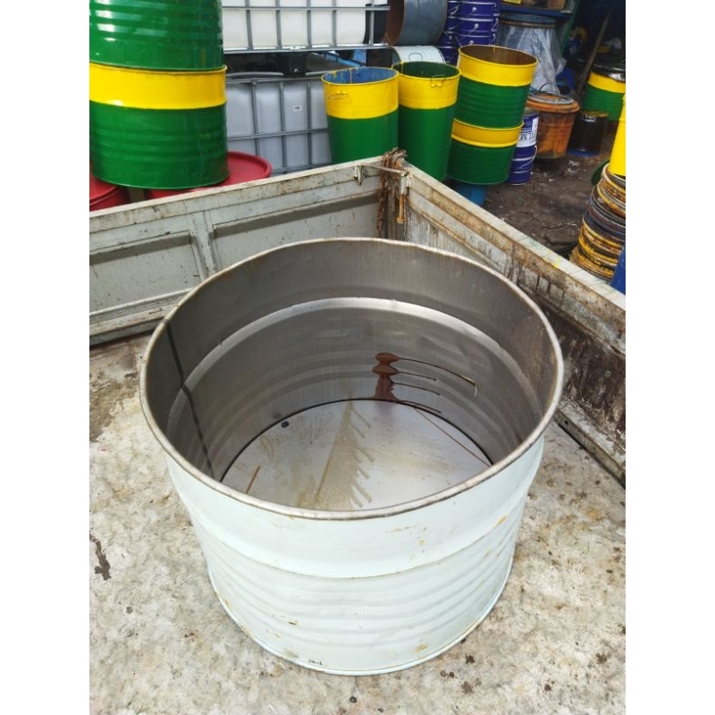 Tong Sampah/Drum besi/pot tanam/Drum Bakar kap. 100 liter