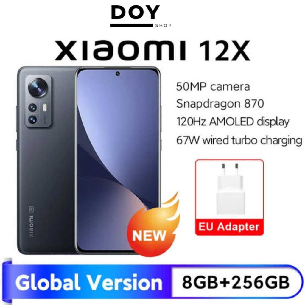 Xiaomi 12X RAM 8GB ROM 128GB Original 100% New Fullset NFC 5G Snapdragon 870 Garansi sinyal permanen