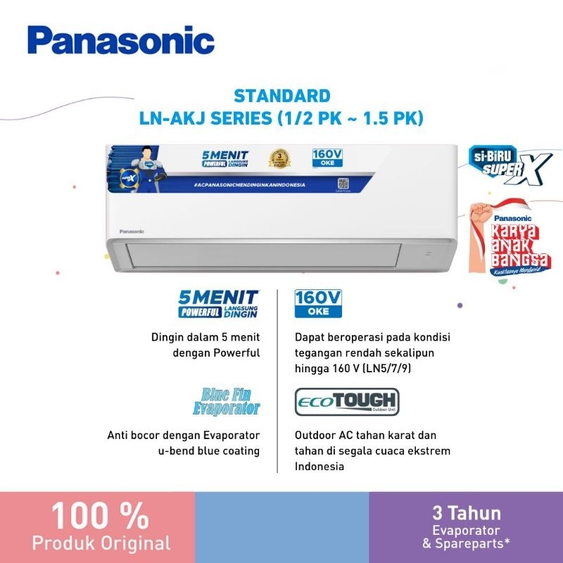 AC Panasonic 1,5 PK Standar LN12AKJ
