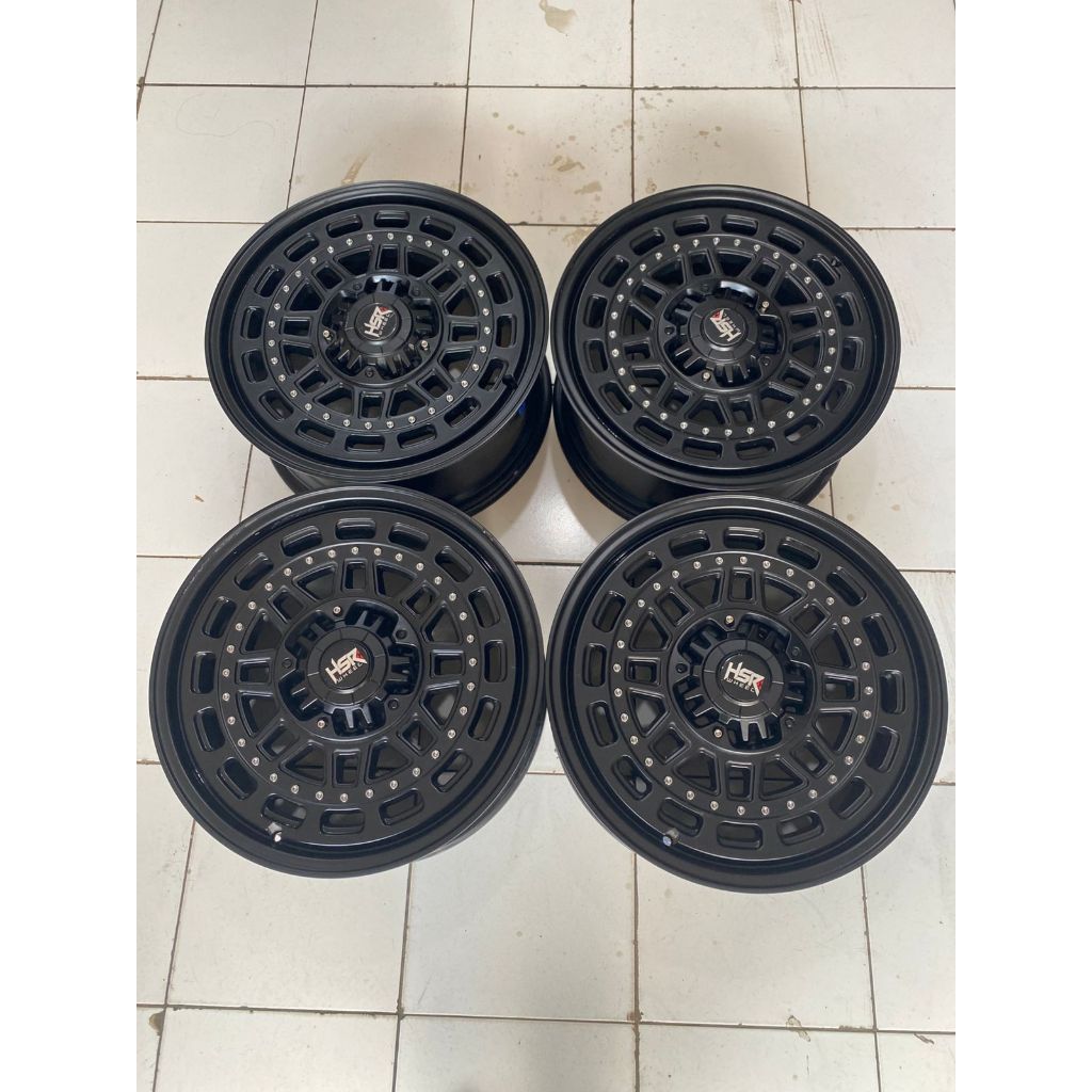 VELG MOBIL BEKAS HSR MYTH08 R17X7,5 10X100-114,3 ET 40 BLACK