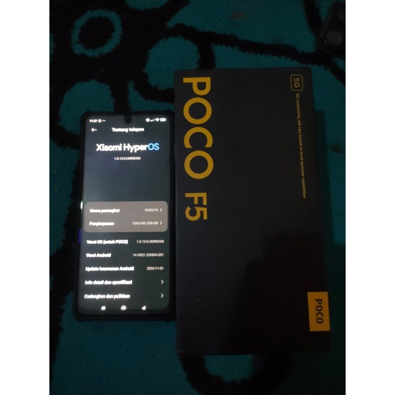 Xiaomi Poco phone F5 5G 8/256 BEKAS mulus no minus