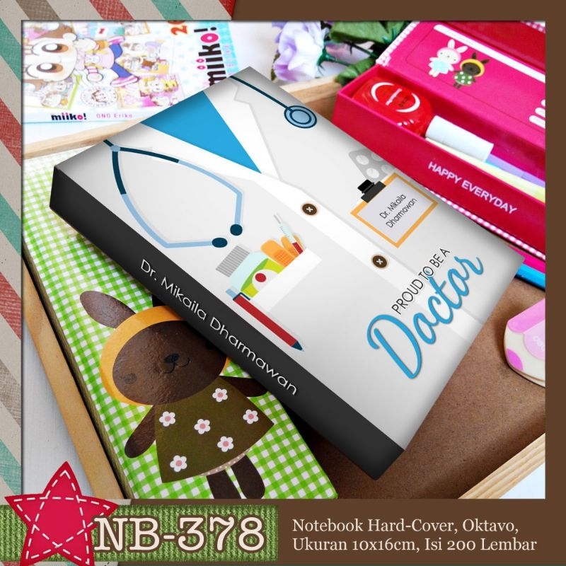 

Notebook Custom Proud to be a Doctor, Warna Kemeja Bisa Pilih