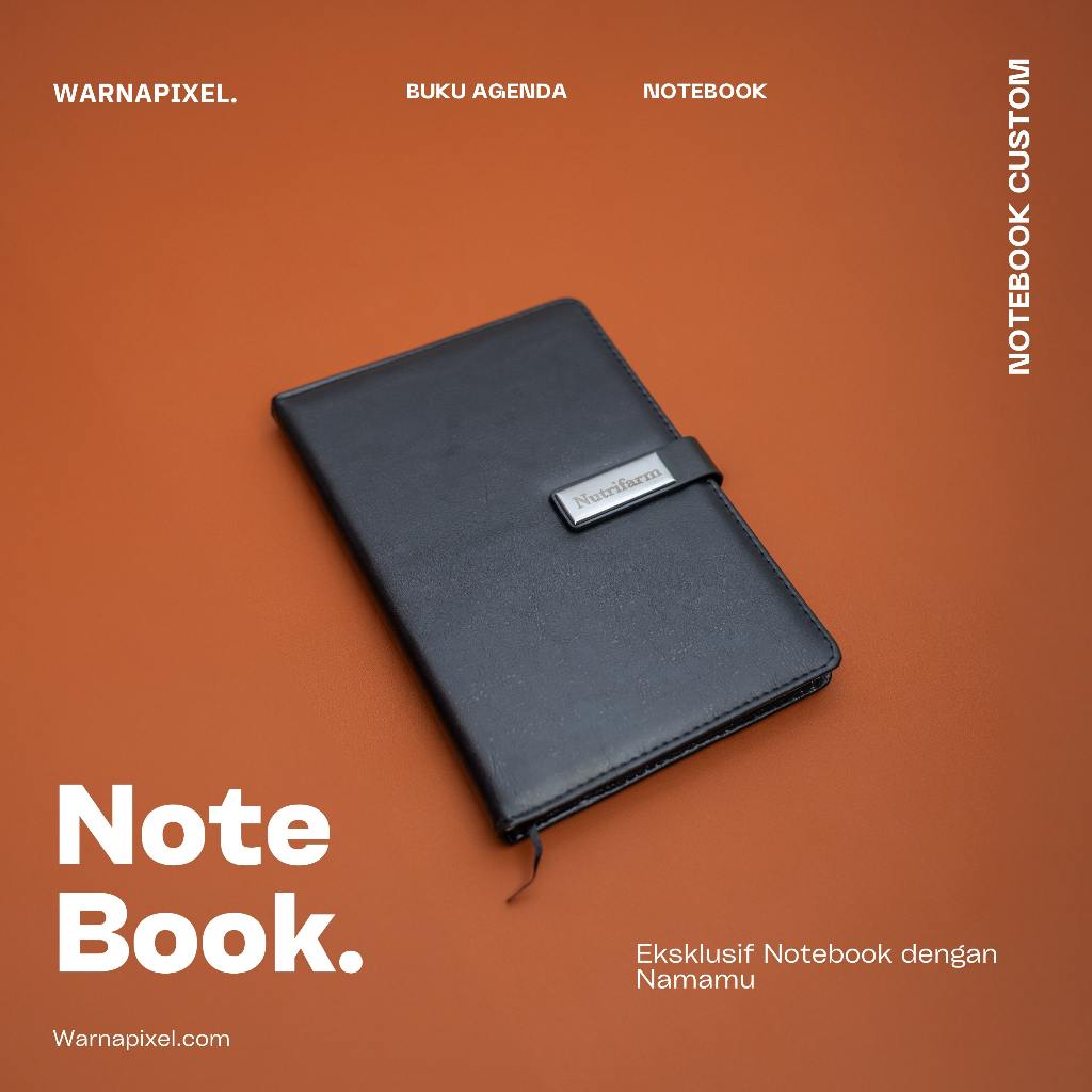 

Notebook Custom Premium - Buku Agenda Kulit dengan Nama Eksklusif