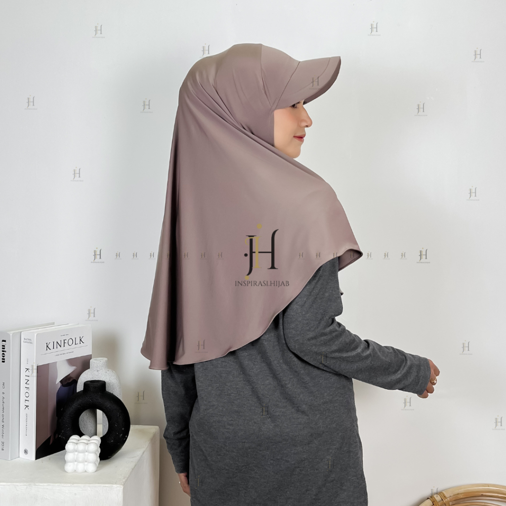 Jilbab Instan Sport Topi Dewasa Ukuran M Jersey Premium I Hijab Sporty Wanita Muslimah