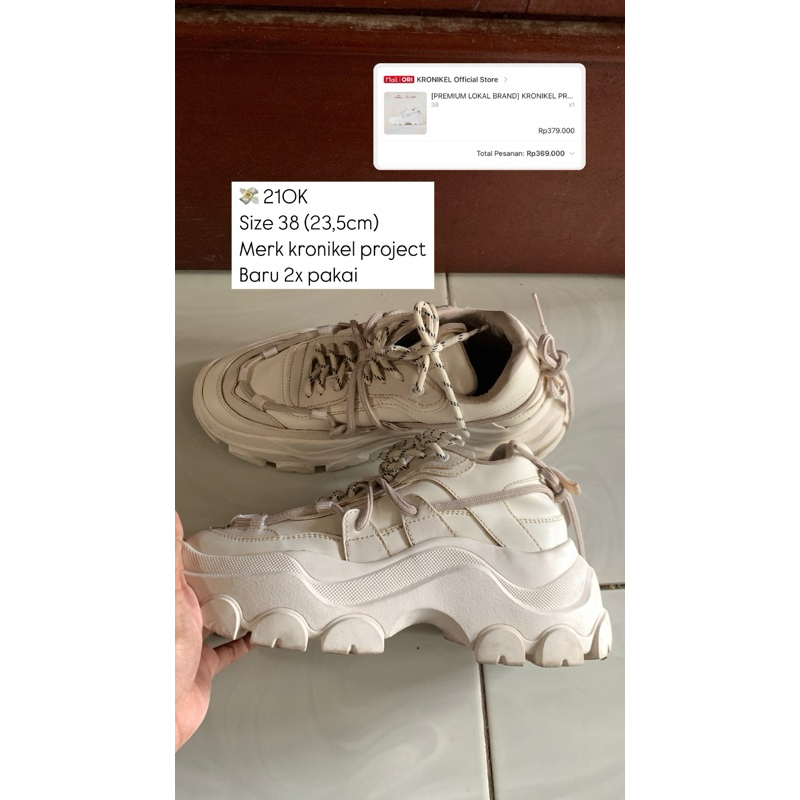 sepatu sneakers by kronikel project preloved
