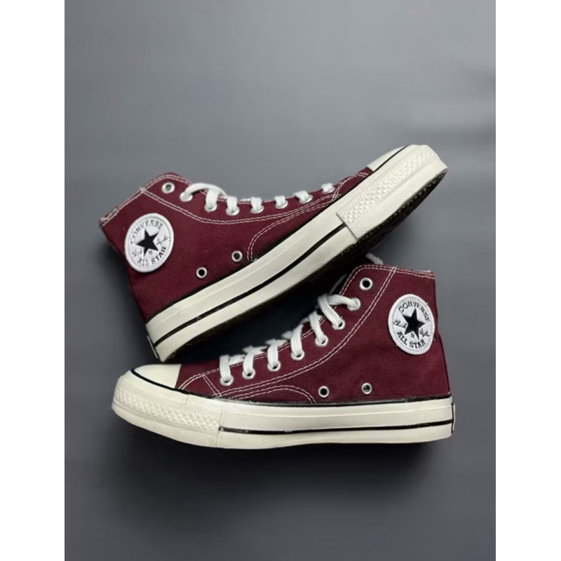 converse high maroon sole clear