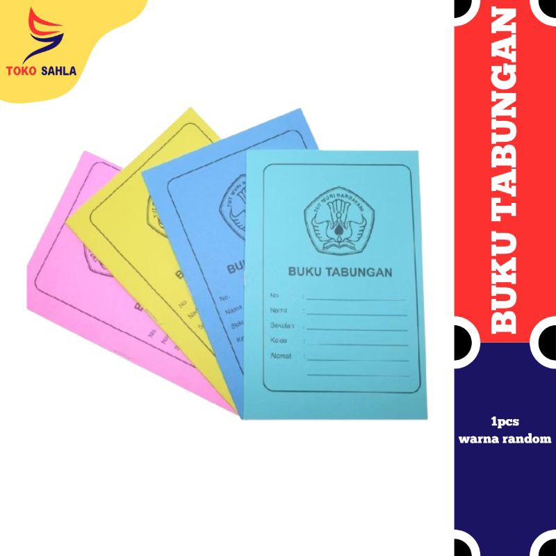 

Buku tabungan siswa sekolah / buku tabungan warna warni murah berkualitas