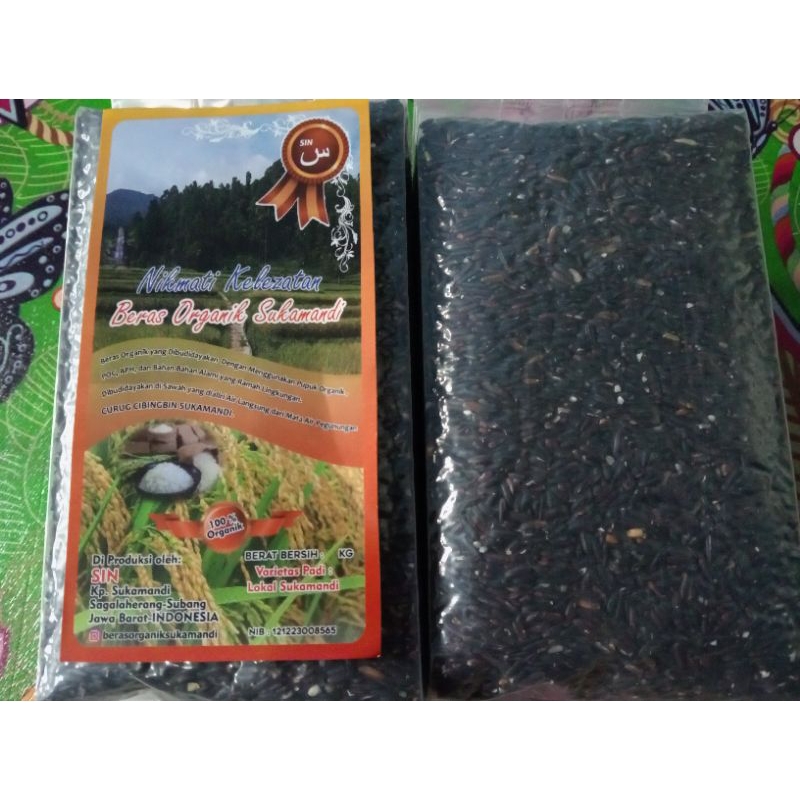 

Beras organik Sukamandi (Hitam)