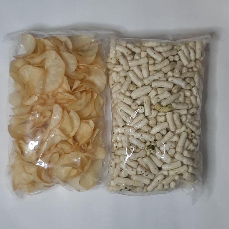 

PROMO 2 PCS |PAKET B | KRIPIK SINGKONG & STIK LOMBOK IJO KRIUK GURIH PEDAS