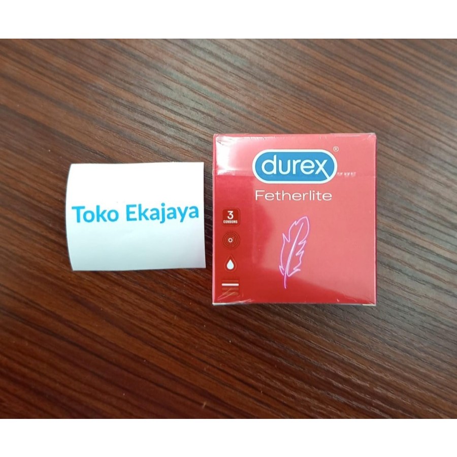 Durex fetherlite box 3pcs durex featherlite isi 3 pcs kondom durex feather lite 3 close fit lube thi