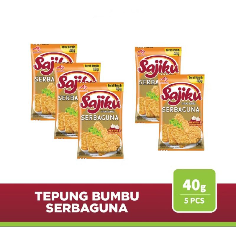 

SAJIKU TEPUNG BUMBU SERBAGUNA SACHET 40g (1renteng)