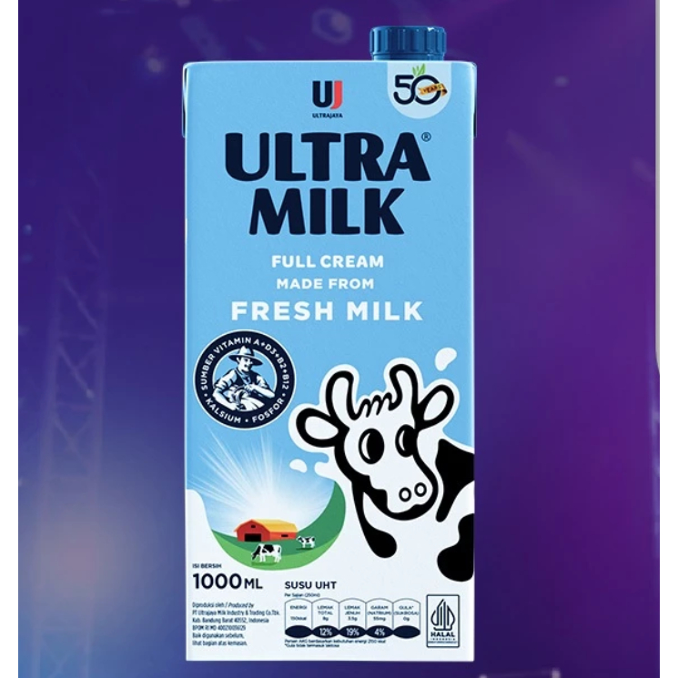 

ULTRA MILK FULL CREAM DAN CHOCOLATE 1 DUS 125 ML ISI 40 DAN 1000 ML ISI 12 EXP DATE DECEMBER 2025