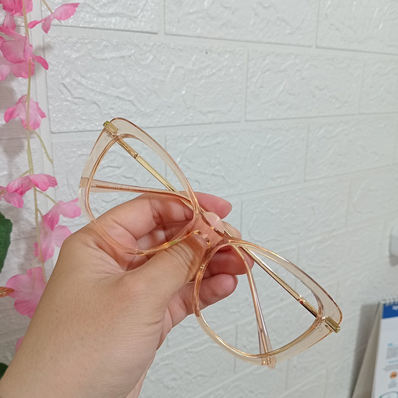 KACAMATA CAT EYE KOTAK, TANGKAI BESI, FRAME TERBARU, Kacamata anti radiasi normal, photocromic norma