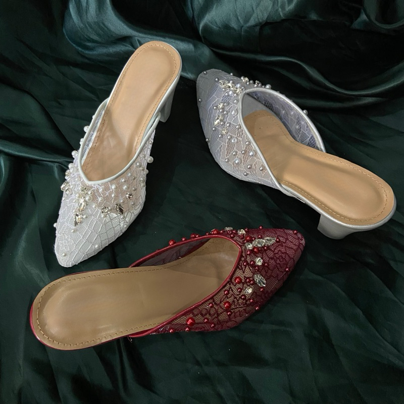 AUREN • HELENA Heels Brukat 7cm Premium Payet