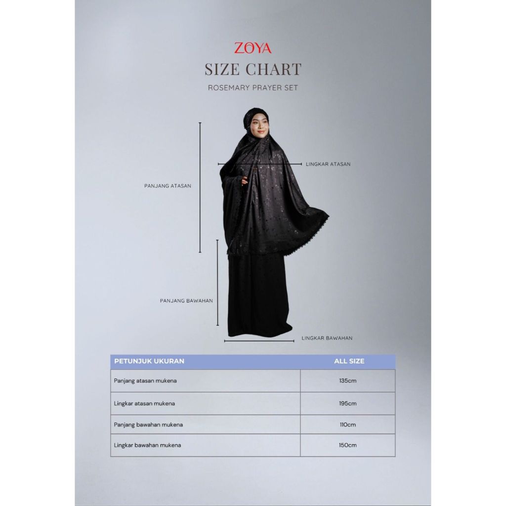 ROSEMARY PRAYER SET ZOYA/MUKENA TERBARU ZOYA