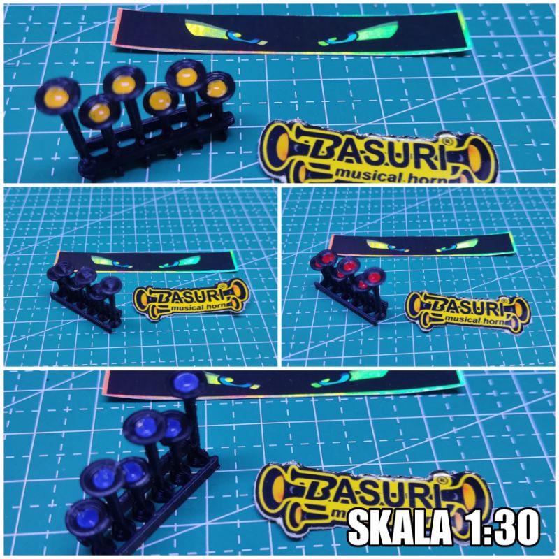 Corong Atas Skala 1:20 Cortas Miniatur Bus Basuri Telolet