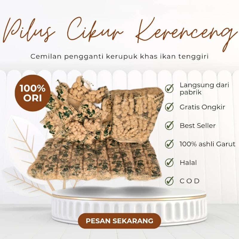 

Termurah cemilan pilus cikur rentengan xtra packing