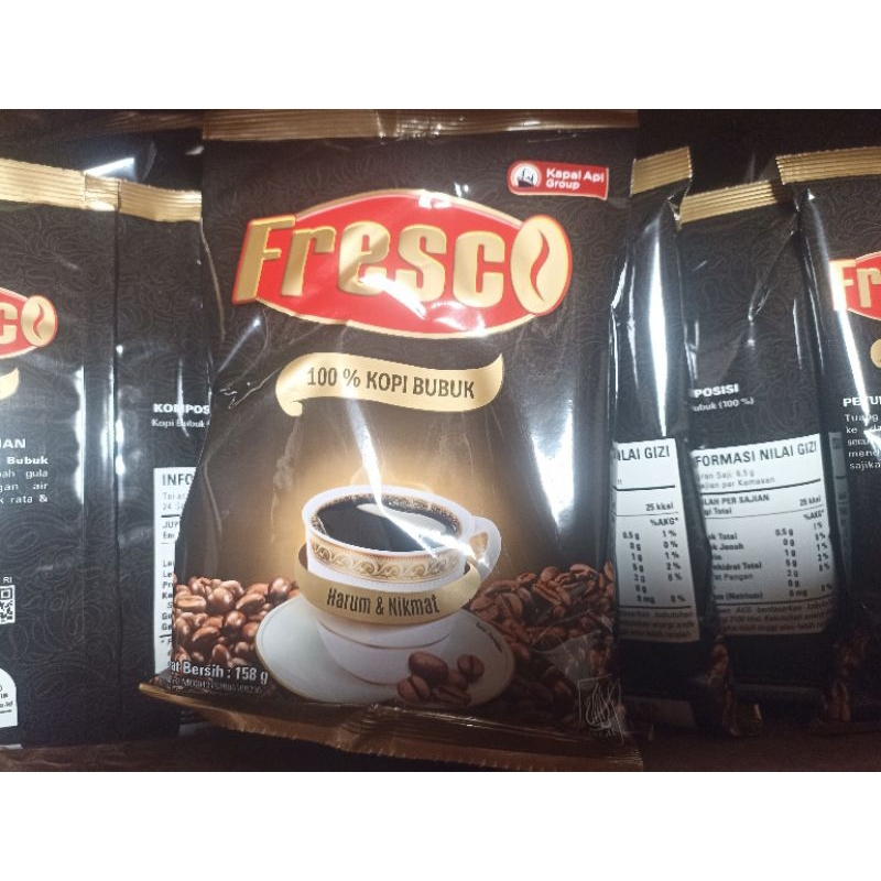 

fresco bubuk 158g 100%kopi bubuk