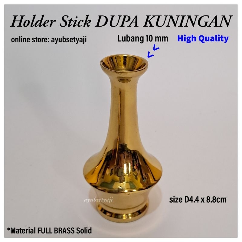 Holder Stick Dupa Kuningan 02 / Tempat Bakar Dupa Hio Lo / Vas Bunga antik BRASS wadah bakar stik pe