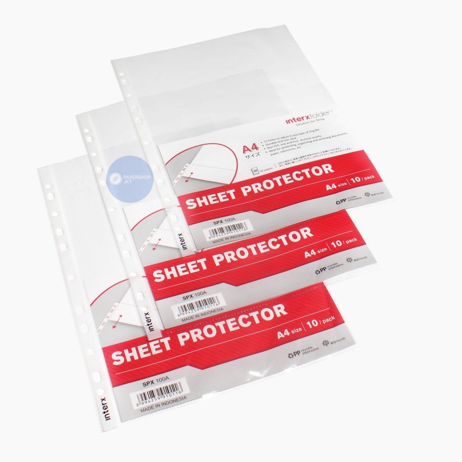 

Sheet Protector / PP Pockets A4 isi 10 Lembar - Inter X Folder