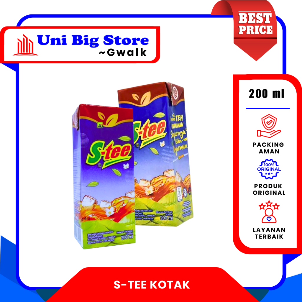 

S-TEE TEH KOTAK MELATI JASMINE TEA - 200 ml