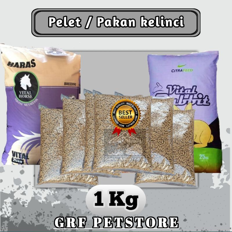 pelet kelinci 1kg Haras & Vital Rabbit
