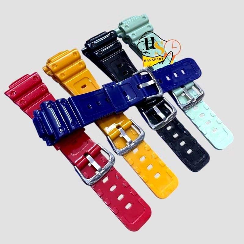 STRAP TALI JAM DW5600 DW5610 DW6900 GA2100 RUBBER GLOSSY PREMIUM