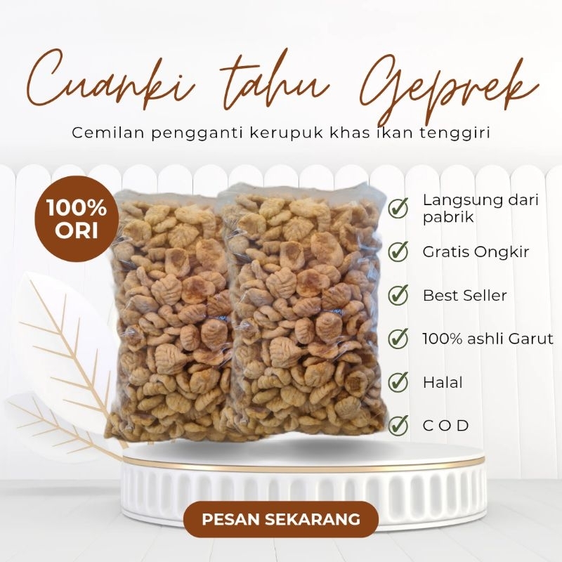 

CUANKI TAHU GEPREK isi 500pcs pelengkap cuanki lidah isi xtra packing